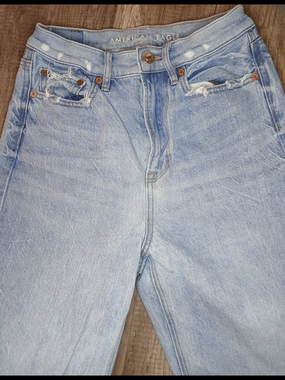 American Eagle Light Blue Baggy Jeans